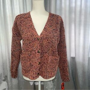 UNION BAY Juniors Size S Cropped Button Sweater/Cardigan-Multicolor